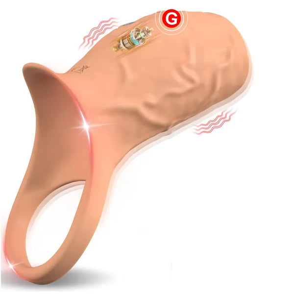 Anneau vibrant | Stimulation point G et testicules | Retard éjaculation
