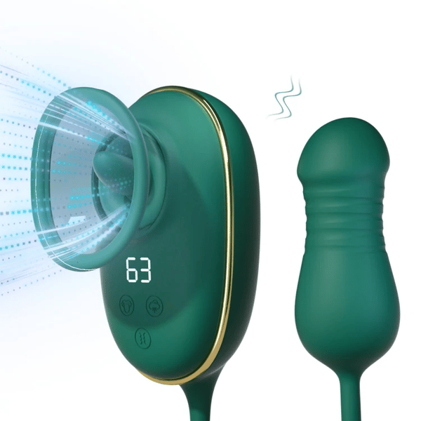 OpulaLuxe - Vibrateur à sucer avec langue vibrante à lécher et vibrateur à pousser