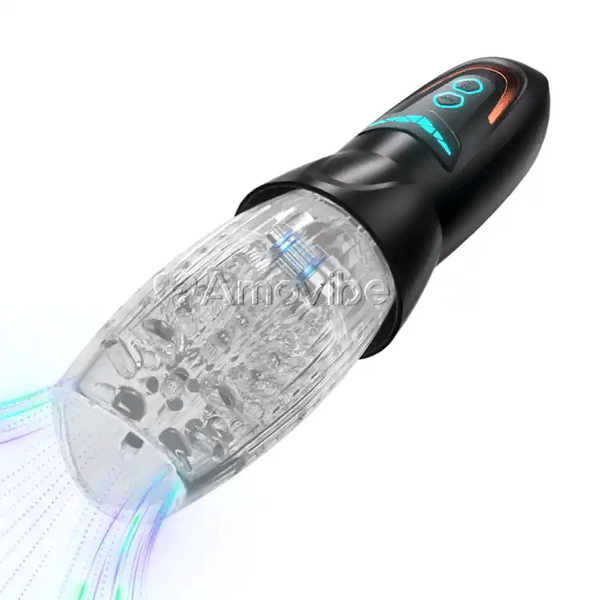 Masturbateur automatique avec vibrations et modèles rotatifs