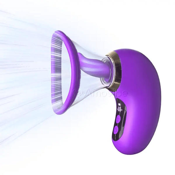 Vibromasseur  5-en-1 avec Aspiration, Léchage et Contrôle LCD