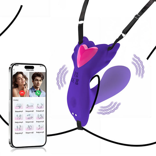 Vibromasseur Portable Contrôlé par Application avec Double Stimulation