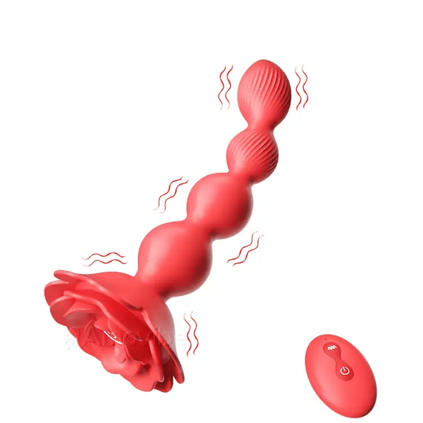 Plug anal vibrant avec stimulation intense