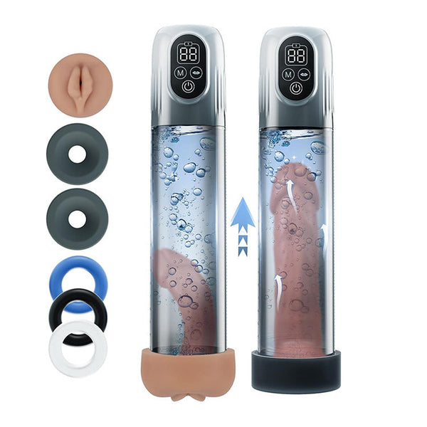 Pompe à vide pénienne rechargeable 6-en-1