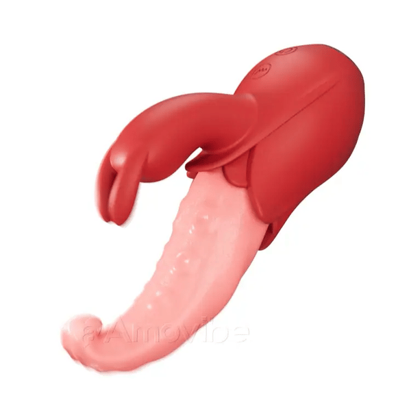 Vibrateur de langue 10 modes, stimulation double point, design silencieux