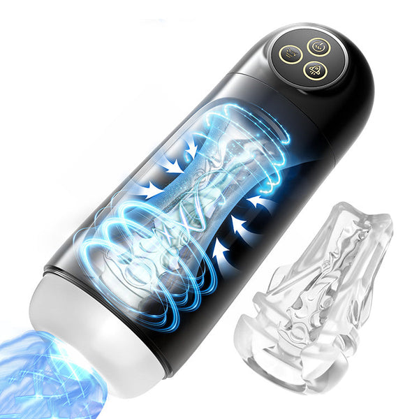 Masturbateur Automatique pour Homme avec 10 Modes de Vibration et de Succion
