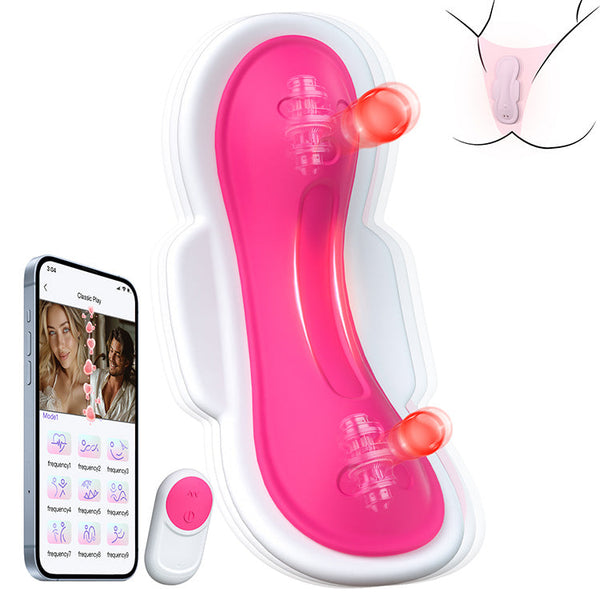Vibromasseur Culotte Facile à Porter avec Application et Télécommande