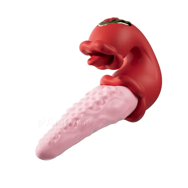 Vibrateur pieuvre 2-en-1 avec langue - 10 modes de vibration