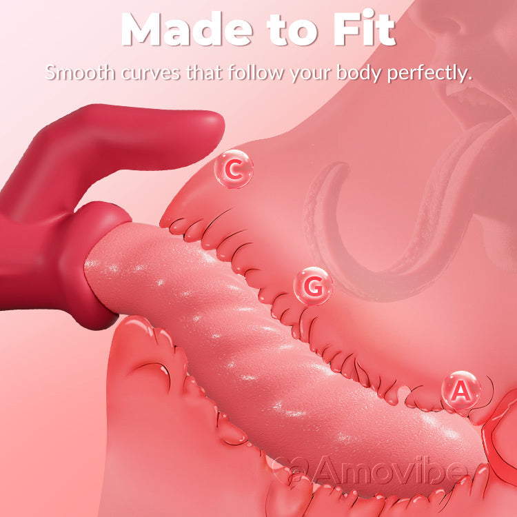 Vibromasseur à poussée péristaltique – Rotation, stimulation clitoridienne, étanche