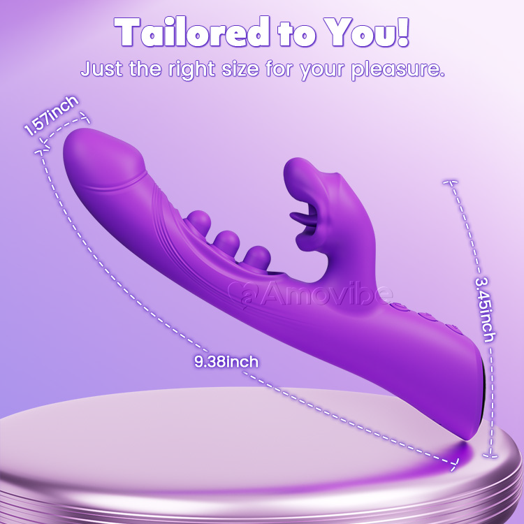 Vibromasseur Baisers & Triple-Tap – Stimulation Clitoridienne & G-Spot