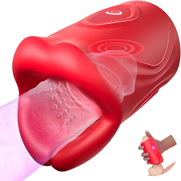 Gobelet de masturbation puissant et mains libres avec 9 modes de vibration