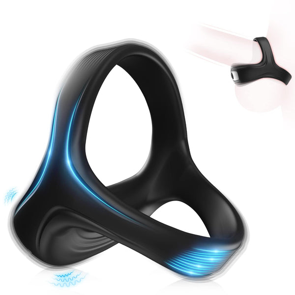 Cock Ring avec 10 modes de vibration (Noir)