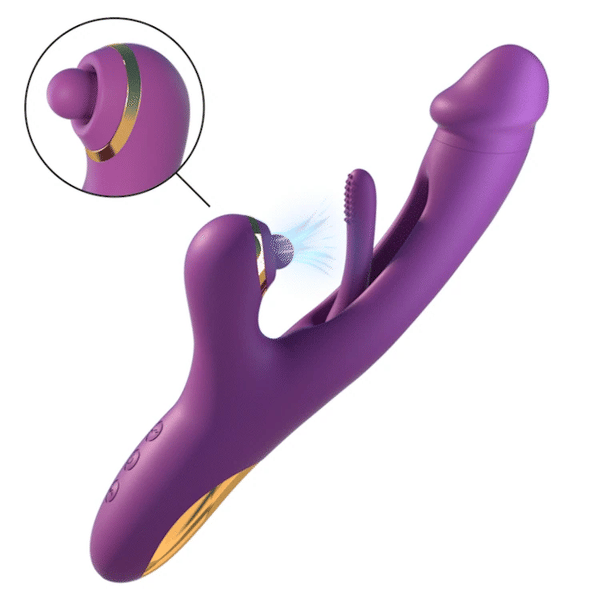 Vibromasseur G-Pro2 avec battements, vibrations et tapotements clitoridiens